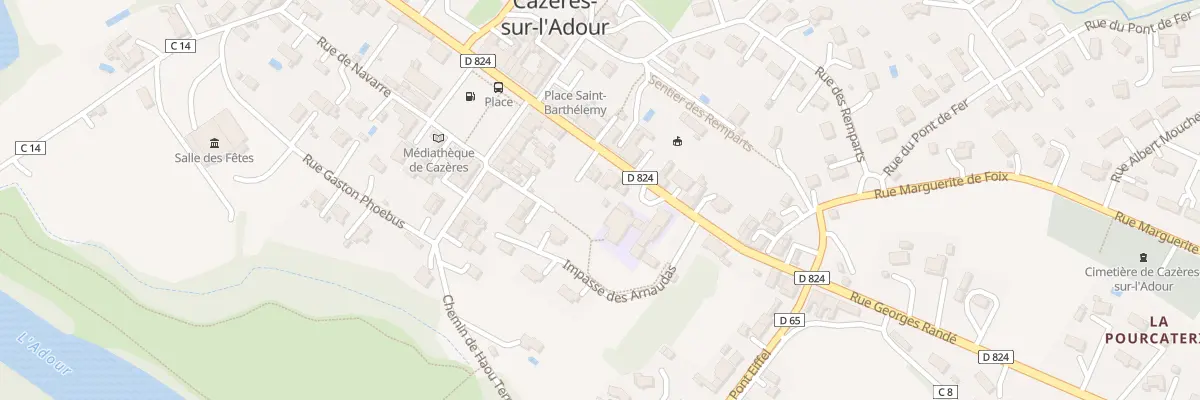 Plan du 92 Rue Georges Randé à Cazères-sur-l’Adour