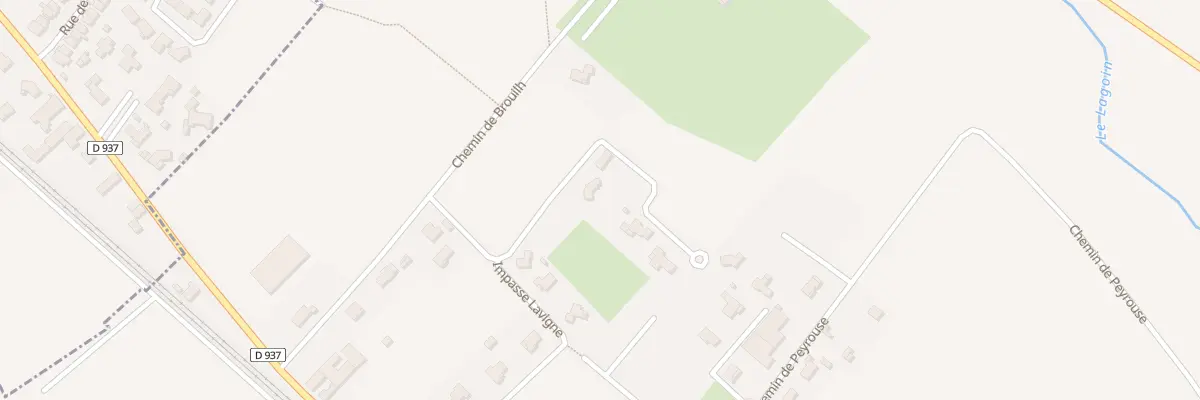 Plan du 8 Imp de Brouilh à Meillon