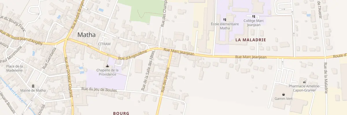 Plan du 8 Rue Marc Jeanjean à Matha