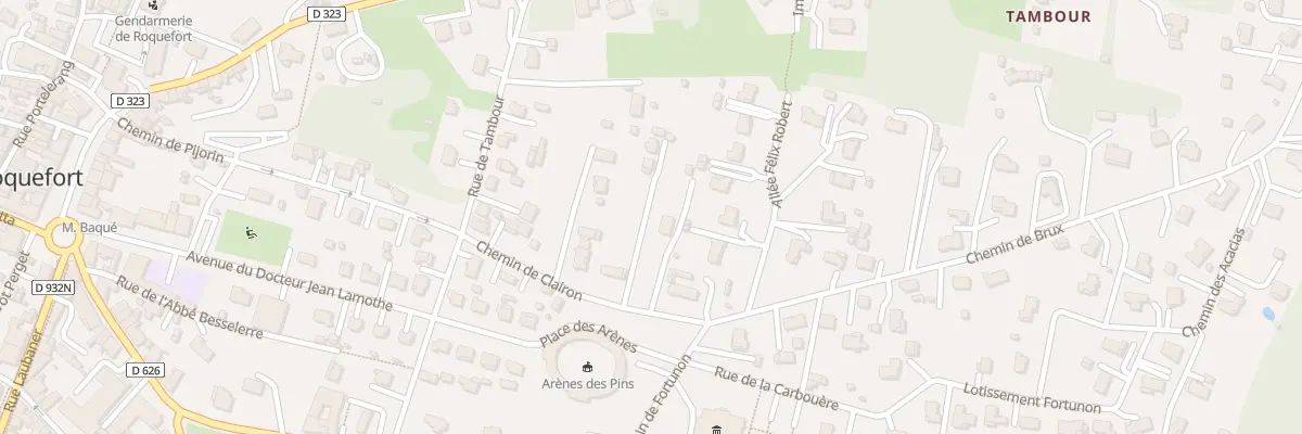 Plan du 137 Che de Clairon à Roquefort