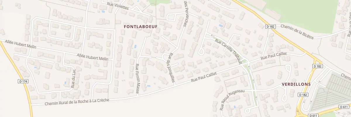 Plan du 8 Rue des Jonquilles Verdillons à La Crèche