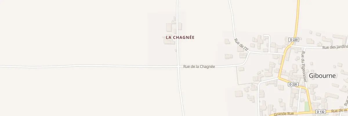 Plan du 1 La Chagnee à Gibourne