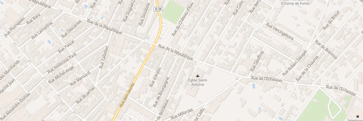 Plan du 35 Rue de Bordeaux à Cognac