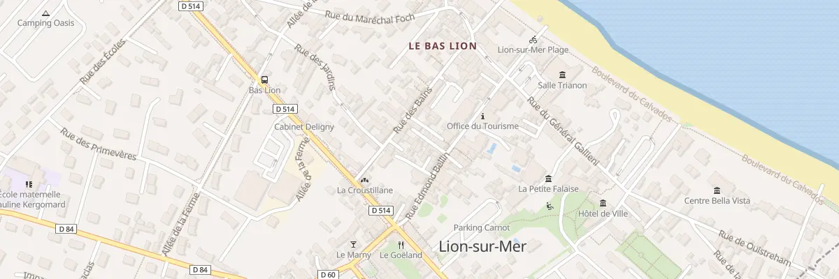 Plan du 21 Rue Edmond Bellin à Lion-sur-Mer