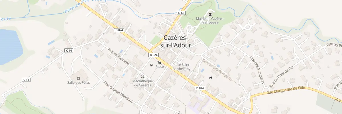 Plan du 14 Pl de l’Ancienne Bastide à Cazères-sur-l’Adour