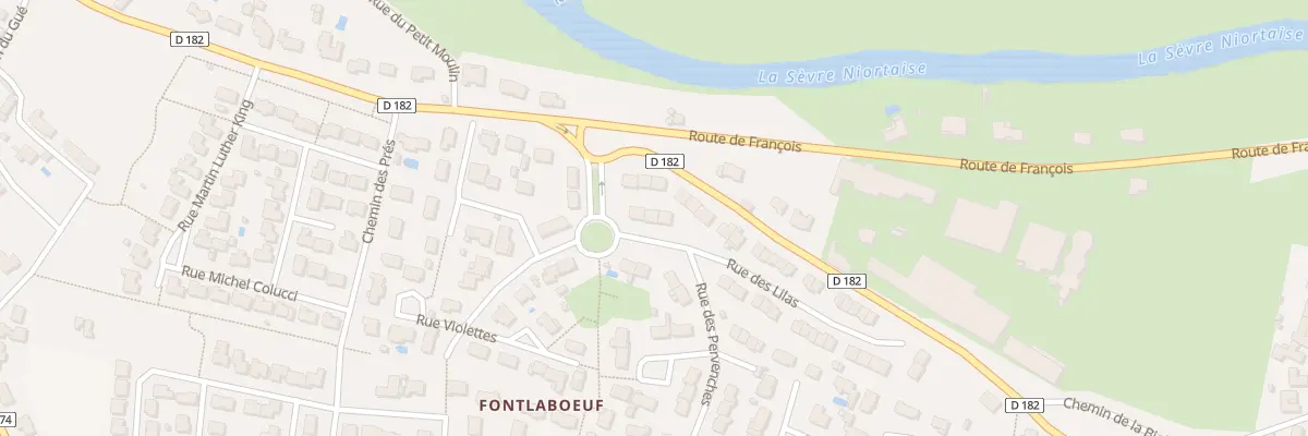 Plan du 3 Rue des Lilas Fontlaboeuf à La Crèche