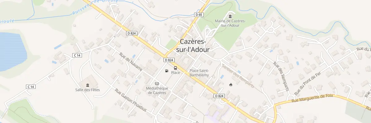 Plan du 16 Pl de l’Ancienne Bastide à Cazères-sur-l’Adour