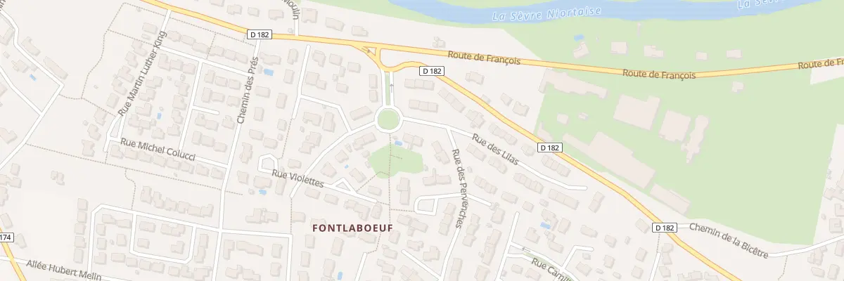 Plan du 101 Rue des Lilas Fontlaboeuf à La Crèche
