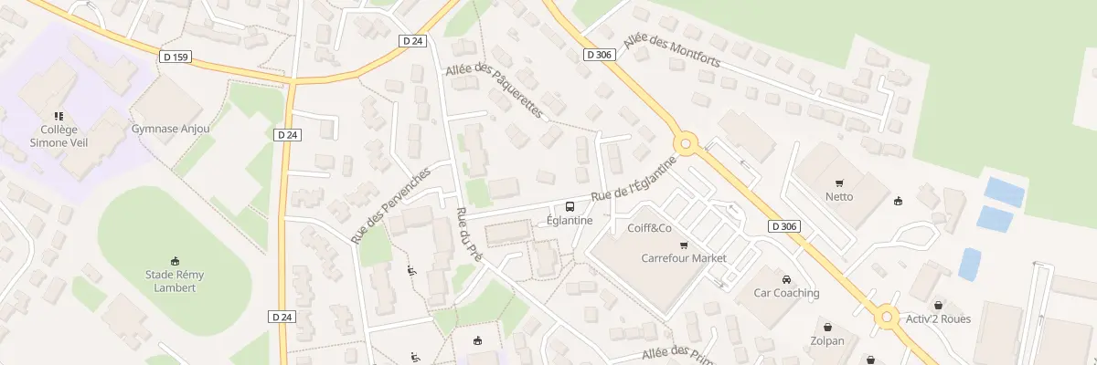 Plan du 1 Rue de l’Eglantine à Sablé-sur-Sarthe