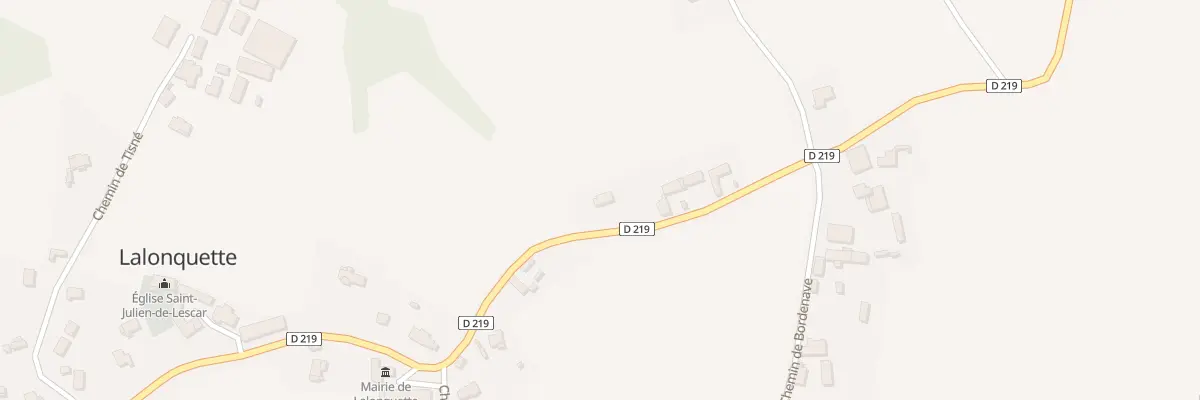 Plan du 9611 Rte de l’Eglise à Lalonquette