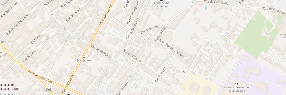 Plan du 10 Rue de Mahon à Cognac