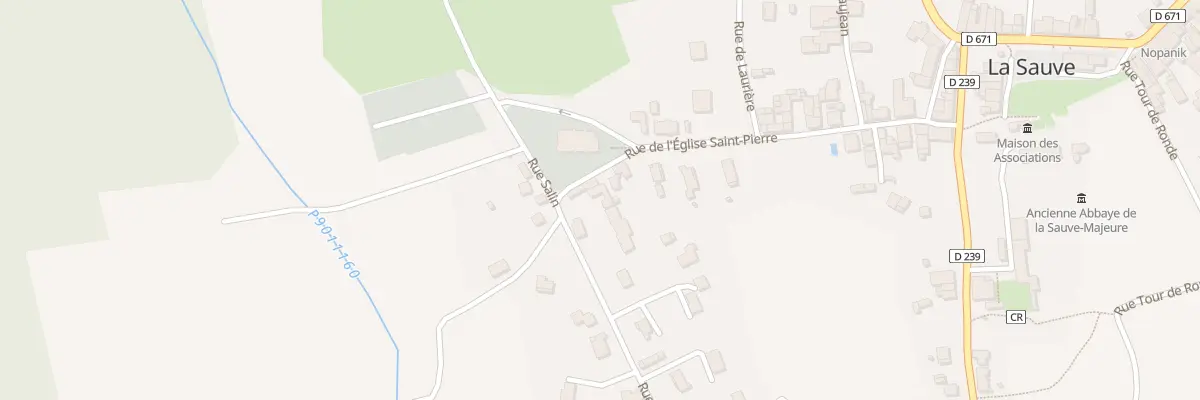 Plan du 6 Rue de Salin à La Sauve