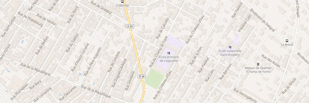 Plan du 47 Rue du Champ de Foire à Cognac