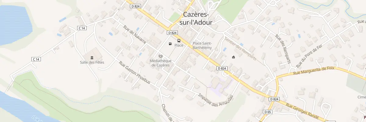 Plan du 224 Pl de l’Ancienne Bastide à Cazères-sur-l’Adour