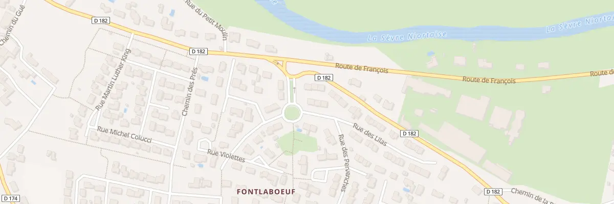 Plan du 1 Rue des Lilas Fontlaboeuf à La Crèche