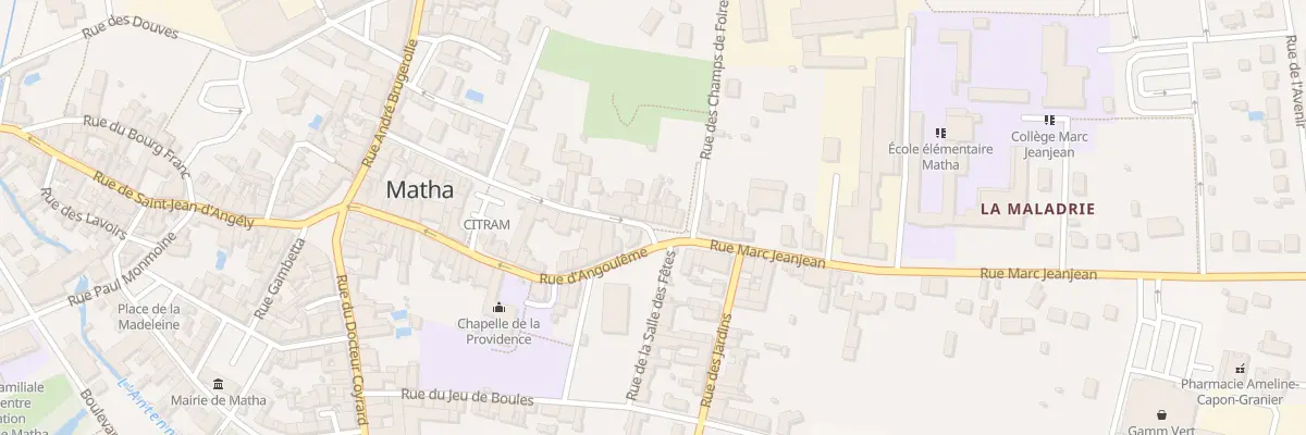 Plan du 37 Rue de la Gendarmerie à Matha