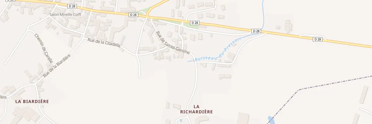Plan du 8 Rue de Ste Gemme à Coulonges-Thouarsais