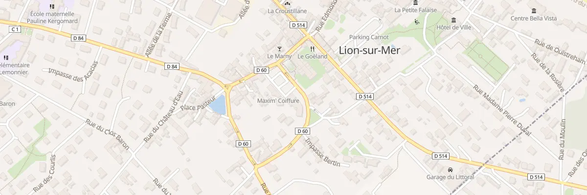 Plan du 14 Pl Victimes du 2 Juillet 1944 à Lion-sur-Mer