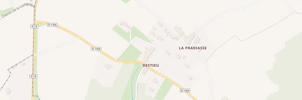 Plan du 1 Destieu-Nord à Laroque