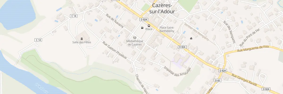 Plan du 22 Rue de la Republique à Cazères-sur-l’Adour