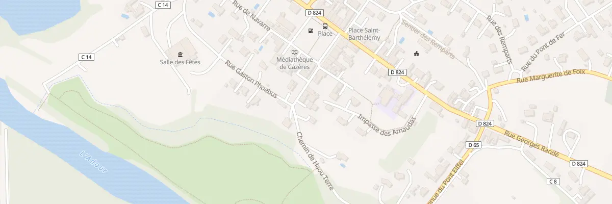 Plan du 69 Rue de la Republique à Cazères-sur-l’Adour