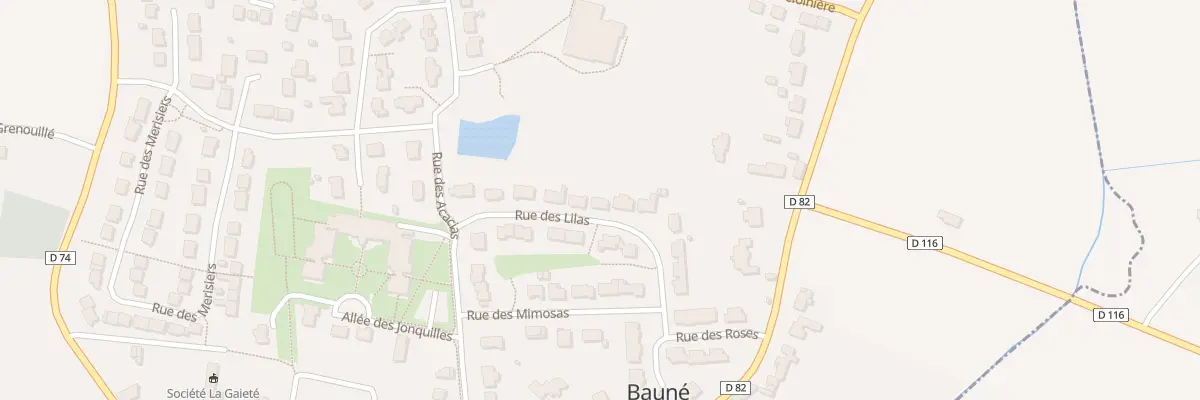Plan du 24 Rue des Lilas à Loire-Authion