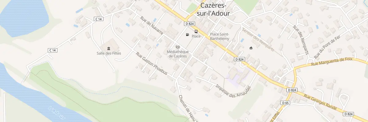 Plan du 24 Rue de la Republique à Cazères-sur-l’Adour