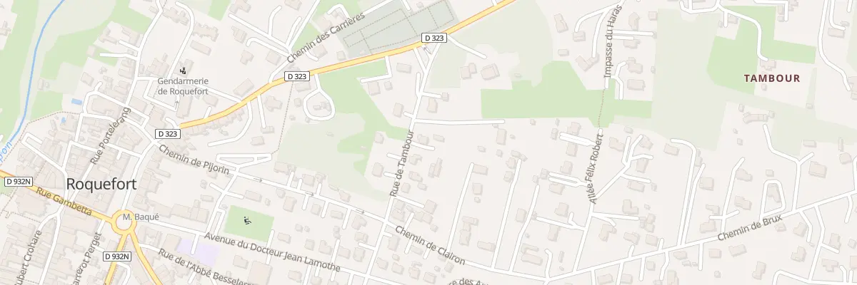 Plan du 296 Rue de Tambour à Roquefort