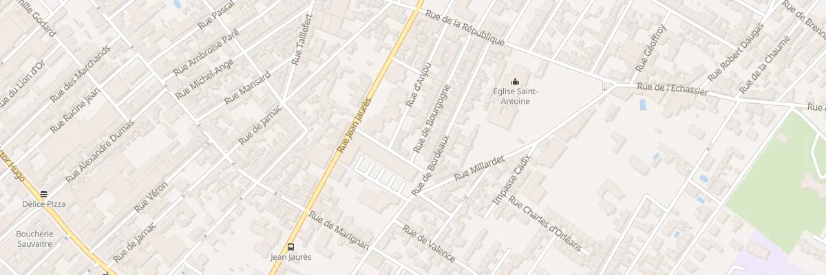 Plan du 3 Rue de Bourgogne à Cognac