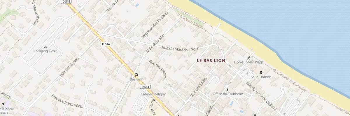 Plan du 11 Rue du Maréchal Foch à Lion-sur-Mer