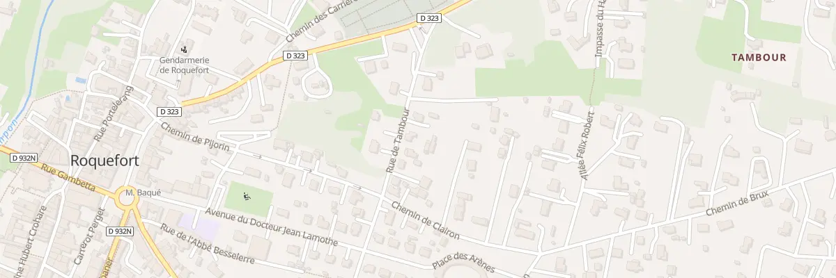 Plan du 268 Rue de Tambour à Roquefort