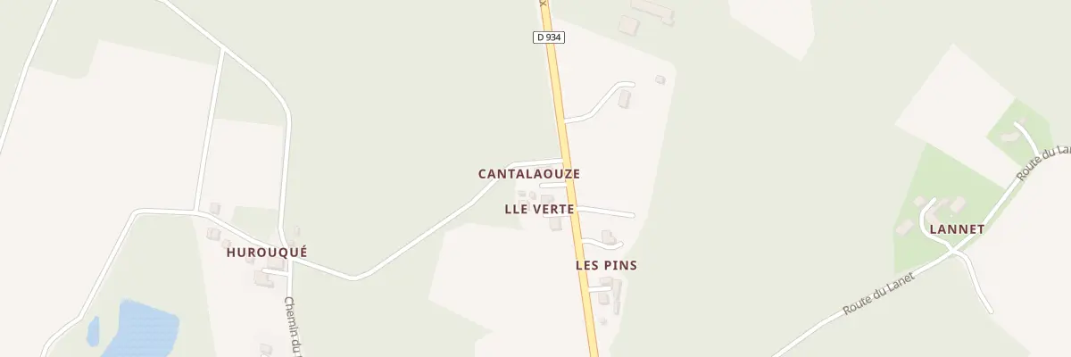 Plan du 1185 Rte de Bordeaux à Pouydesseaux