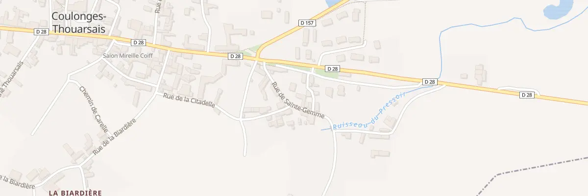 Plan du 2 Rue du Bas Bourg à Coulonges-Thouarsais