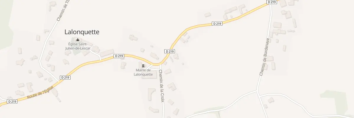 Plan du 986 Rte de l’Eglise à Lalonquette