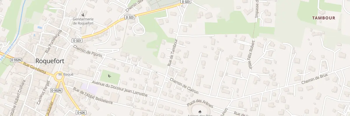 Plan du 244 Rue de Tambour à Roquefort