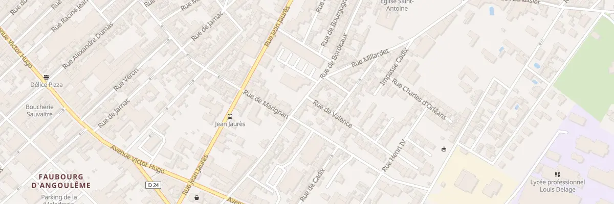 Plan du 86 Rue Millardet à Cognac