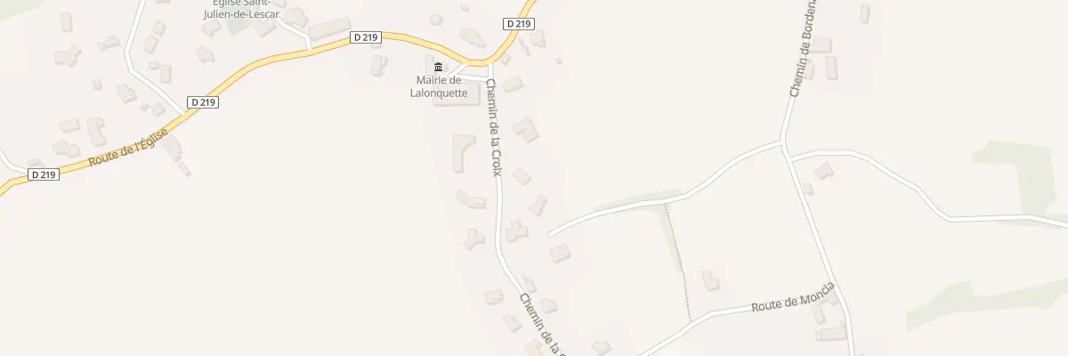 Plan du 9648 Che de la Croix à Lalonquette