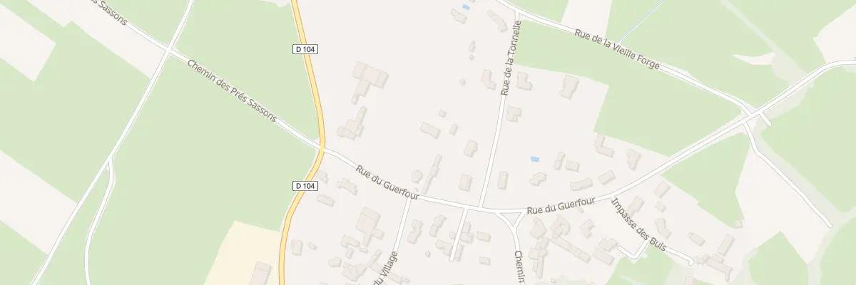 Plan du 11 Rue du Guerfour à Brûlain