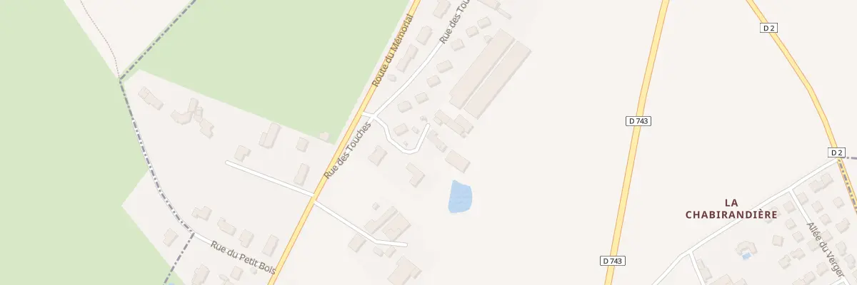 Plan du 2B Rue des Touches à Mazières-en-Gâtine