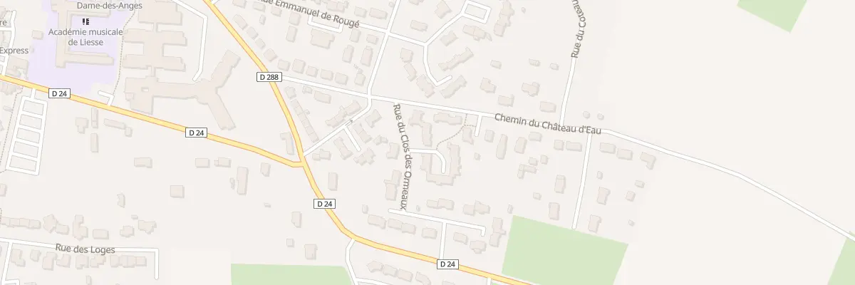 Plan du 14 Cité des Vergers à Précigné