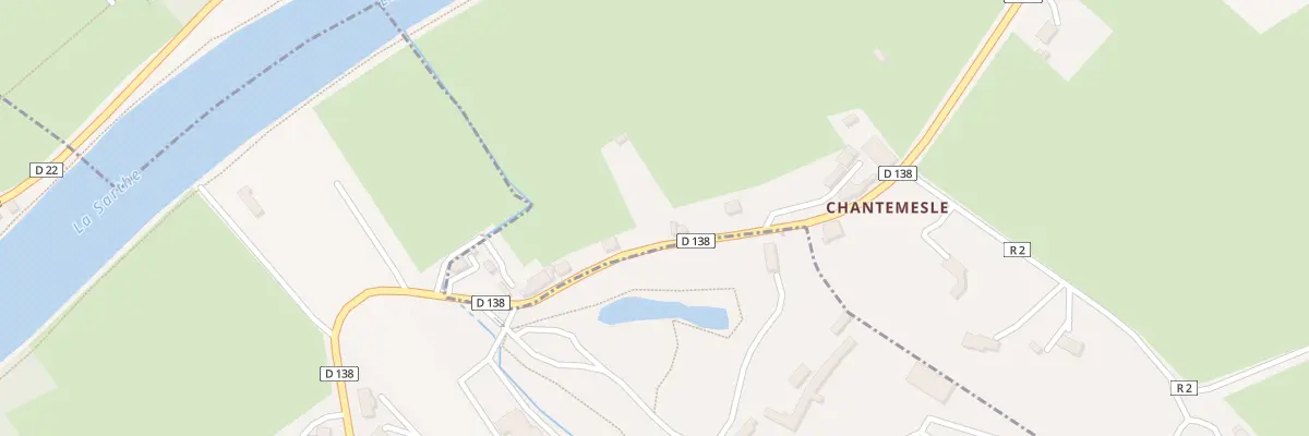 Plan du 4 Hameau de Chantemesle à Solesmes
