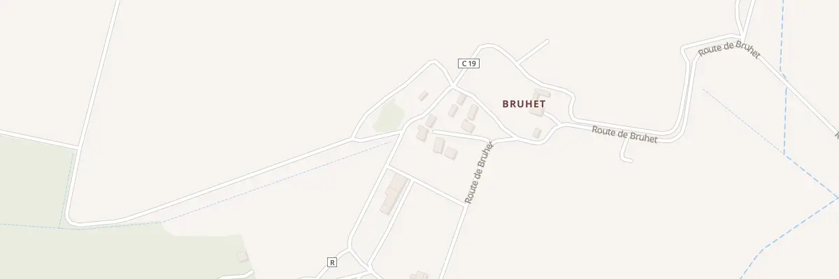 Plan du 933 Rte de Bruhet à Cazères-sur-l’Adour