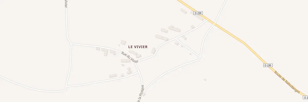 Plan du 5000 Le Vivier à Ménil-Hermei