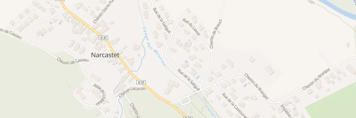 Plan du 2 Rue de la Saligue à Narcastet