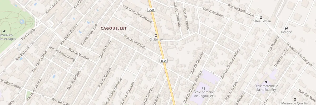 Plan du 25 Bd de Chatenay à Cognac