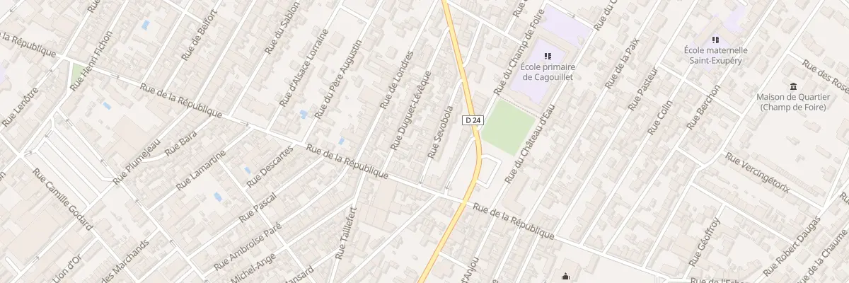 Plan du 13 Rue Sévobola à Cognac