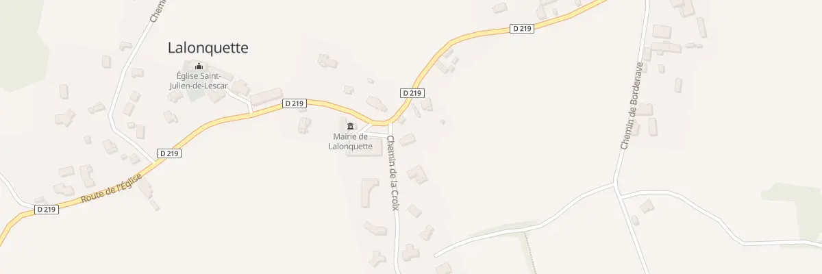 Plan du 9591 Rte de l’Eglise à Lalonquette
