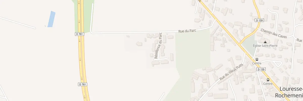 Plan du 6 Res du Parc à Louresse-Rochemenier