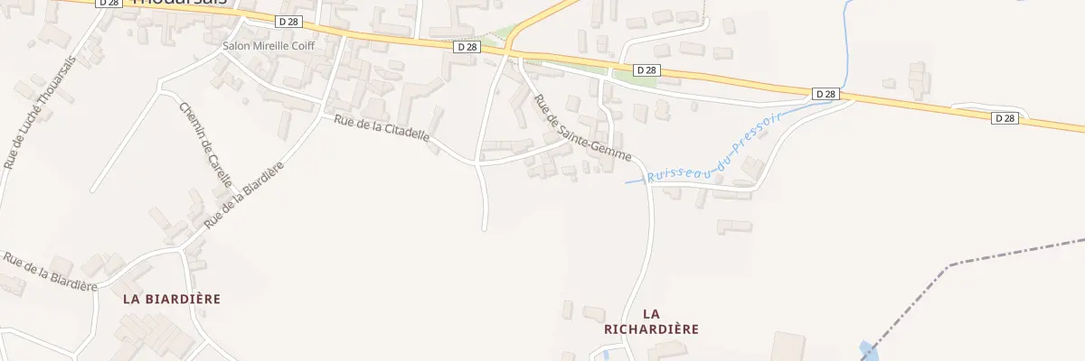 Plan du 3 Rue de la Citadelle à Coulonges-Thouarsais