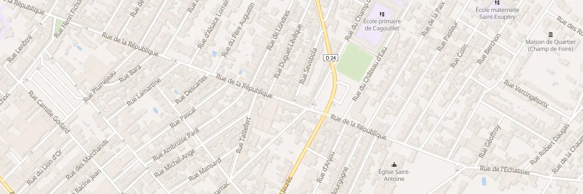 Plan du 111 Rue de la République à Cognac